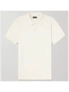 Cotton Pique Short Sleeve Button Passing Polo TShirt Ivory - TOM FORD - BALAAN 1