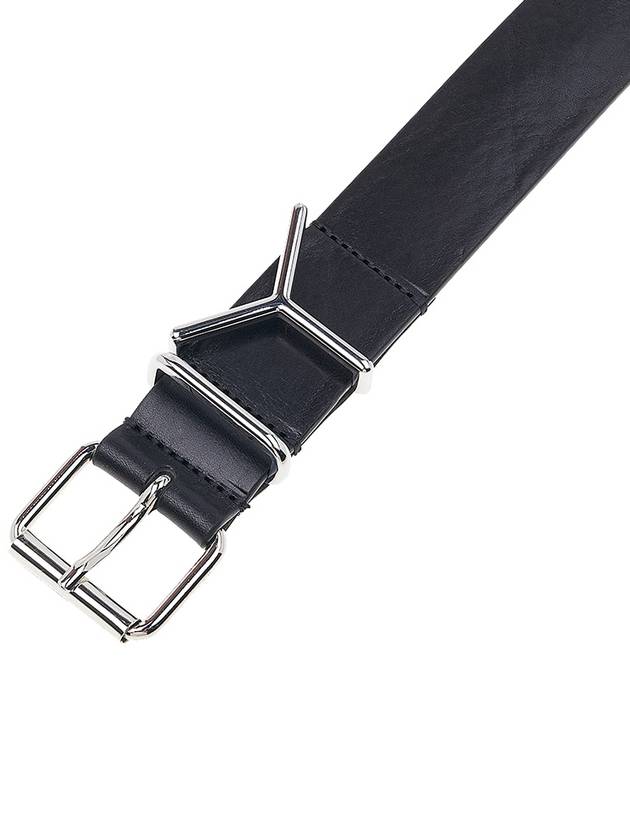 Y Project Y buckle leather belt BELT1YS24 BLACK SILVER - Y/PROJECT - BALAAN 6