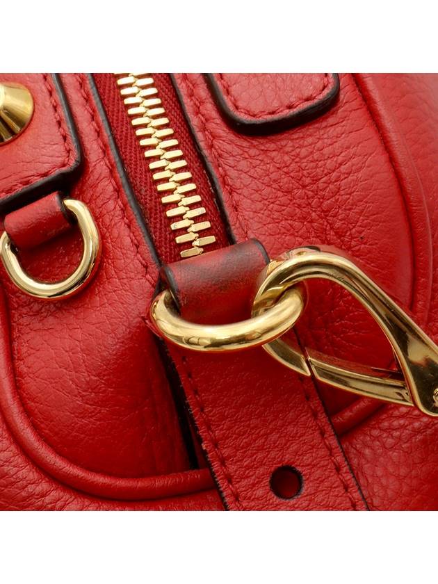 Red leather gold top handle 2WAY 5BB034 - MIU MIU - BALAAN 9