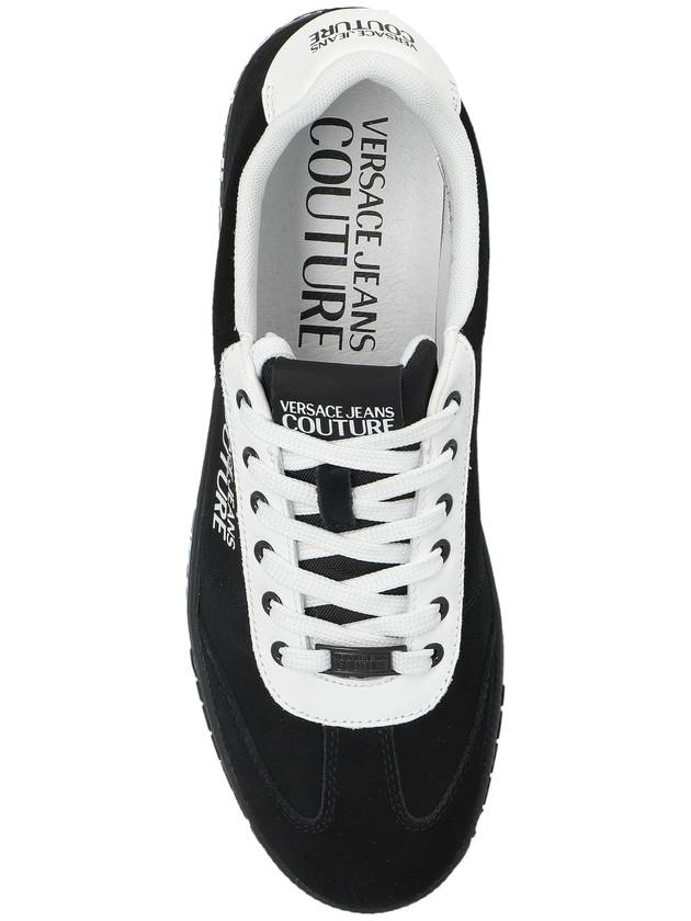 Versace Jeans Couture Suede Sneakers, Men's, Black - VERSACE - BALAAN 6