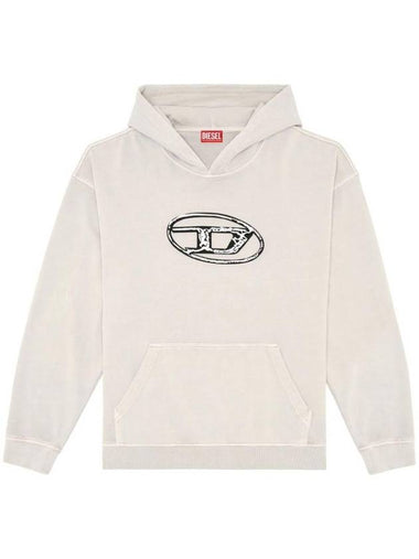 Logo Print Hoodie A152670TJAZ - DIESEL - BALAAN 1