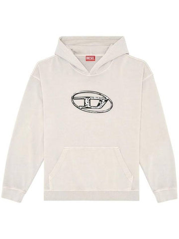 Logo Print Hoodie A152670TJAZ - DIESEL - BALAAN 1