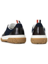 Letterman Panel Low-Top Sneakers Navy - THOM BROWNE - BALAAN 7