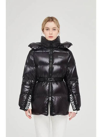 Aloro black women s down jacket - DUVETICA - BALAAN 1