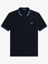 [Fred Perry] Twin Tipped Fred Perry Shirt - Navy/Soft Blue/Tw.Blue - FRED PERRY - BALAAN 1