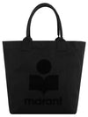 Yenky Logo Tote Bag Black - ISABEL MARANT - BALAAN 3