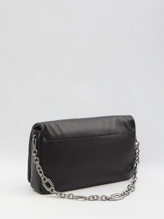 Viv' Choc Large Leather Shoulder Bag Black - ROGER VIVIER - BALAAN 3