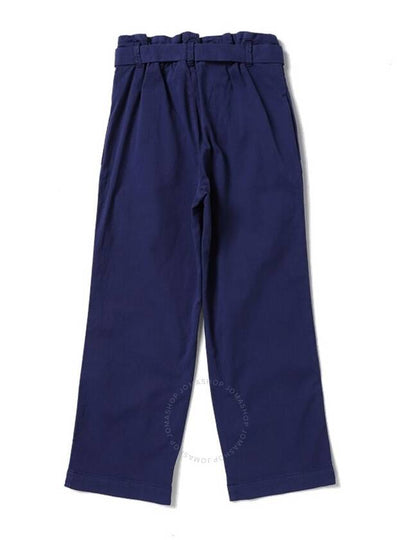 Bonpoint Girls Blue Intense Natalia Paperbag Pants, Size 8Y - BONPOINT - BALAAN 2