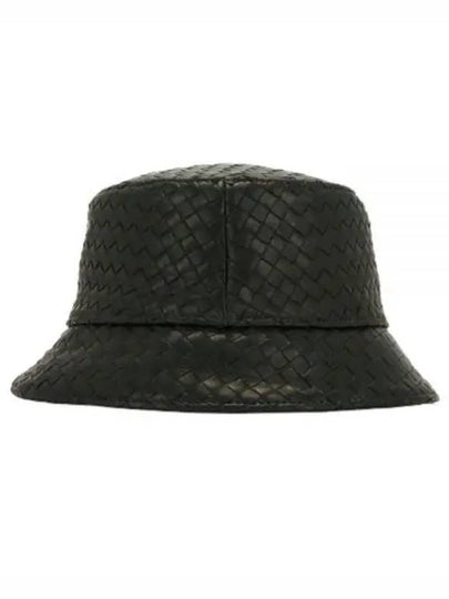 Intrecciato Leather Bucket Hat Brown - BOTTEGA VENETA - BALAAN 2