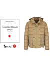 Reversible Hooded Padding Jacket Brown - TEN C - BALAAN 3