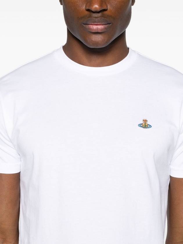 ORB Logo Cotton Short Sleeve T-Shirt White - VIVIENNE WESTWOOD - BALAAN 6