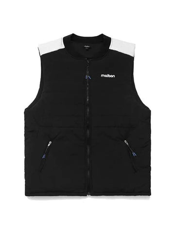 Malbon Men s Dominican Deck Vest Black - MALBON GOLF - BALAAN 1