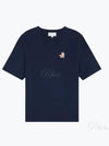 Speedy Fox Patch Comfort Short Sleeve T Shirt Navy - MAISON KITSUNE - BALAAN 2