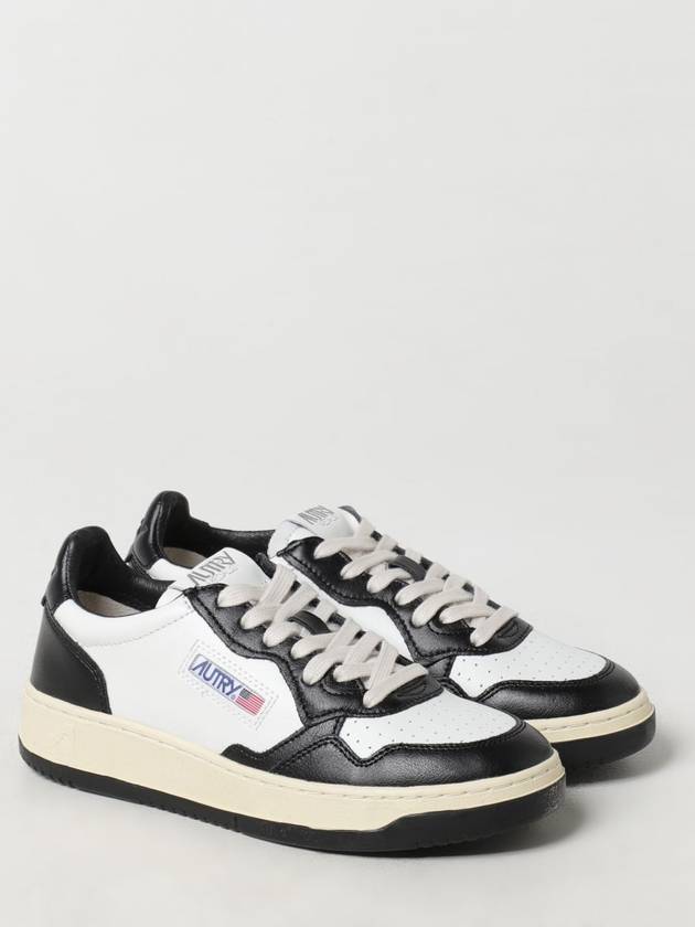 Medalist Leather Low Top Sneakers White Black - AUTRY - BALAAN 3