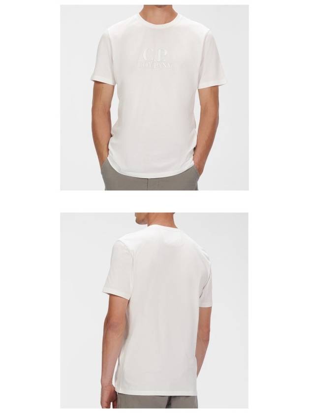 Print Logo Short Sleeve T-Shirt White - CP COMPANY - BALAAN 5