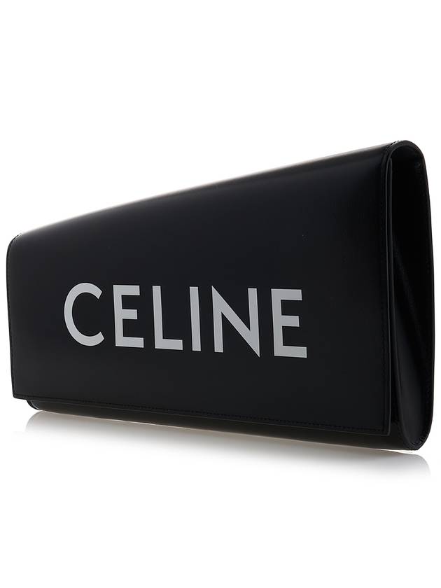 Calfskin Ashmetric Clutch Bag Black - CELINE - BALAAN 3