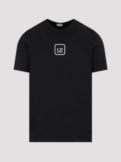 Metropolis Graphic Short Sleeve T-Shirt Black - CP COMPANY - BALAAN 2