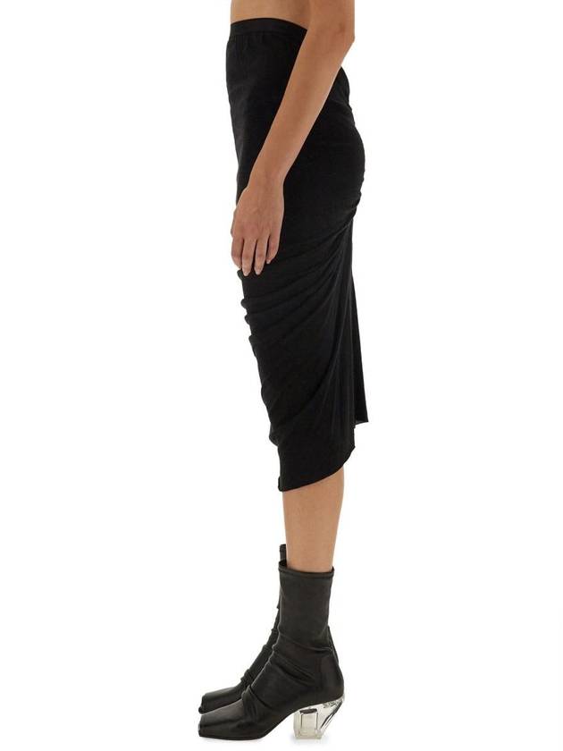 Rick Owens Skirt With Drape - RICK OWENS - BALAAN 4