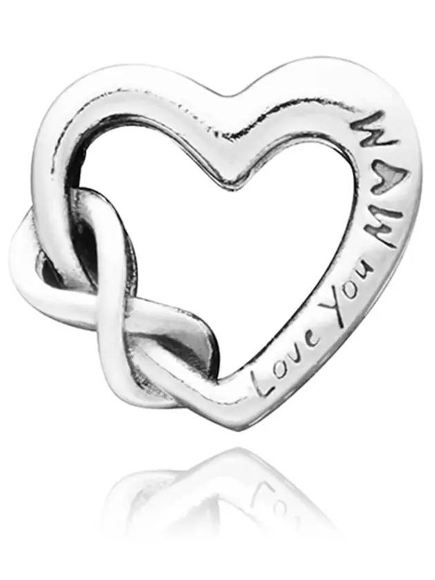 Love You Mom Infinity Heart Bracelet Charm Silver - PANDORA - BALAAN 4