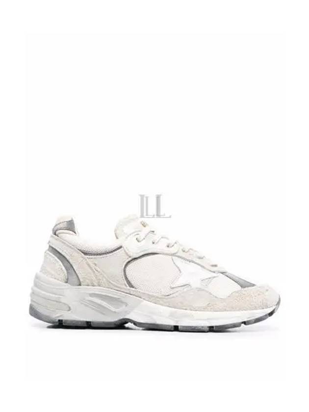 Mesh and Suede Leather Dad-Star Sneakers White Beige - GOLDEN GOOSE - BALAAN 2