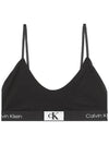 CK96 Logo Cotton Bra Black - CALVIN KLEIN - BALAAN 2