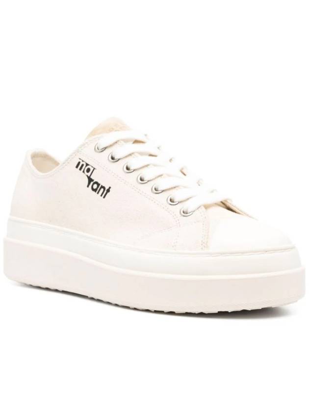 Austin Logo Print Platform Low Top Sneakers Ecru - ISABEL MARANT - BALAAN 3