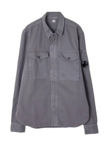 Military twill emerald pocket shirt - CP COMPANY - BALAAN 1