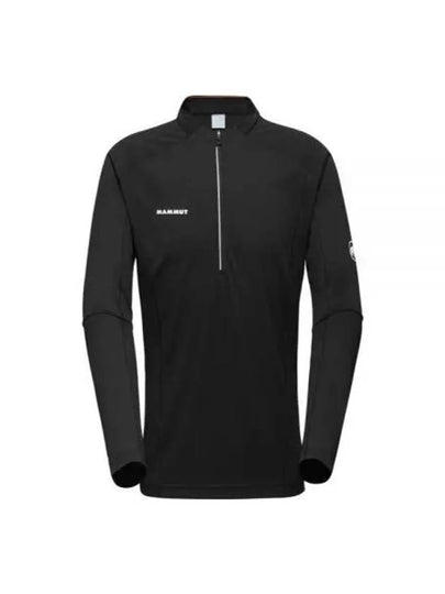 Men's Aenergy FL ​​Half Zip Up Long Sleeve T-Shirt Black - MAMMUT - BALAAN 2