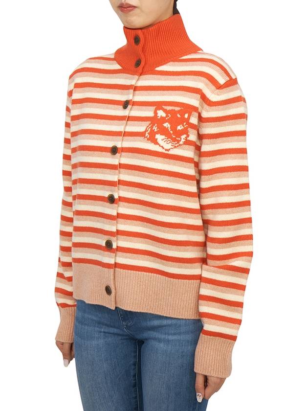 Foxhead striped women s cardigan NW00503KM0329 0019 - MAISON KITSUNE - BALAAN 3