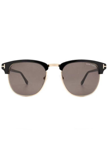 Eyewear Gold Half Sunglasses Black - TOM FORD - BALAAN 1