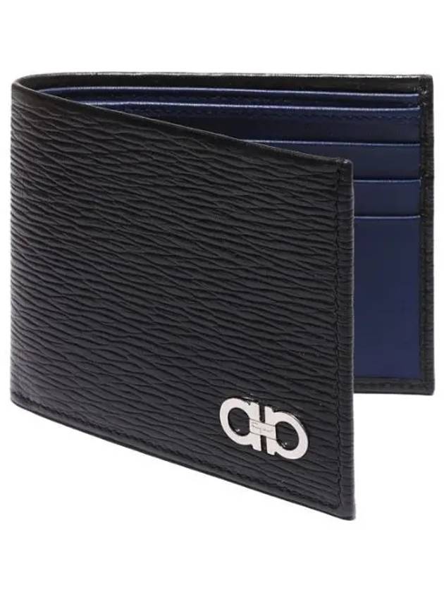 Gancini Half Wallet Black - SALVATORE FERRAGAMO - BALAAN 2