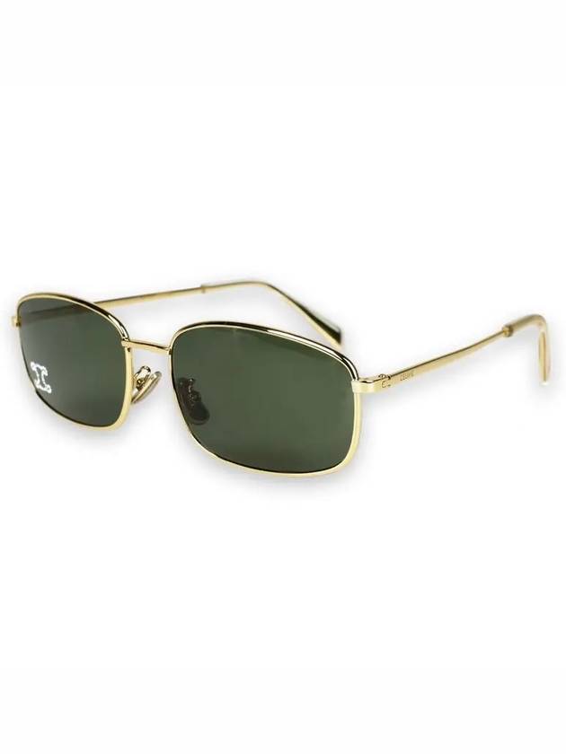 Triomphe Rhinestone Sunglasses Gold Green - CELINE - BALAAN 3