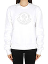 Moncler Women s Logo Bag Nylon Sweatshirt White 8G00028 809KX 001 - MONCLER - BALAAN 1