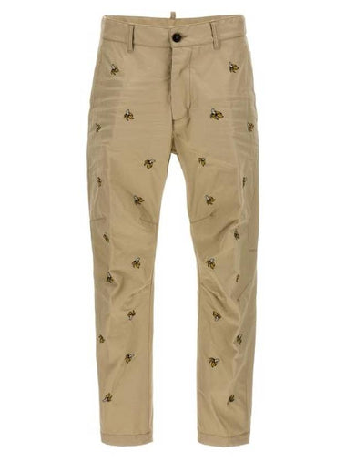 Straight Pants S71KB0607S41794806 Beige - DSQUARED2 - BALAAN 1