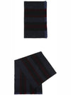 Gucci Stripe Print Wool Muffler Blue - GUCCI - BALAAN 3