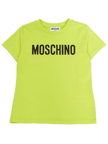 Kids short sleeved t shirt HQM03T LBA10 30125 Adults can wear - MOSCHINO - BALAAN 1