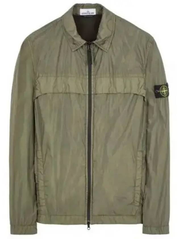 Garment Dyed Crinkle Reps R-NY Jacket Musk Green - STONE ISLAND - BALAAN 2