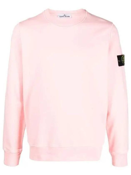 Wappen Patch Crew Neck Sweatshirt Pink - STONE ISLAND - BALAAN 1