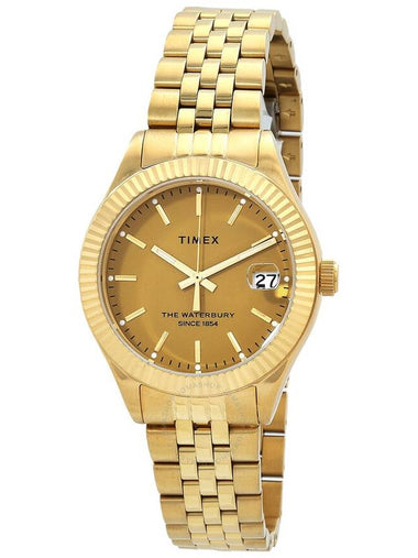 Timex The Waterbury Quartz Gold Dial Ladies Watch TW2V31800 - TIMEX - BALAAN 1