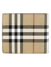 Check Pattern Half Halfwallet Beige - BURBERRY - BALAAN 4