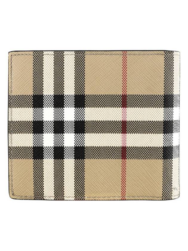 Check Pattern Half Halfwallet Beige - BURBERRY - BALAAN 4