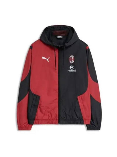 ACM Prematch Woven Zip-Up Hoodie Red Black - PUMA - BALAAN 2