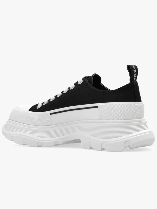 Tread Slick Low Top Sneakers Black White - ALEXANDER MCQUEEN - BALAAN 6