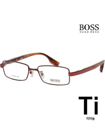 Hugo Boss titanium glasses frame BOSS6543J C4K square metal - HUGO BOSS - BALAAN 1