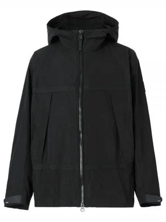 Men's Logo Applique Lightweight Windbreaker Black - BURBERRY - BALAAN 2