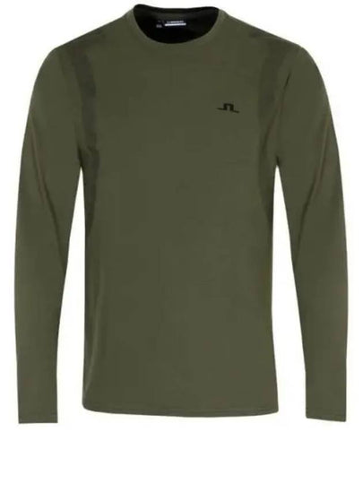 Elion Logo Long Sleeve T-Shirt Forest Green - J.LINDEBERG - BALAAN 2