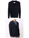 Stitched Cashmere Cardigan Navy - MAISON MARGIELA - BALAAN 5