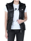 Women's Padded Wool Vest Black - MONCLER - 4