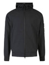 Soft Shell R Technology Nylon Hood Jacket Black - STONE ISLAND - BALAAN 2