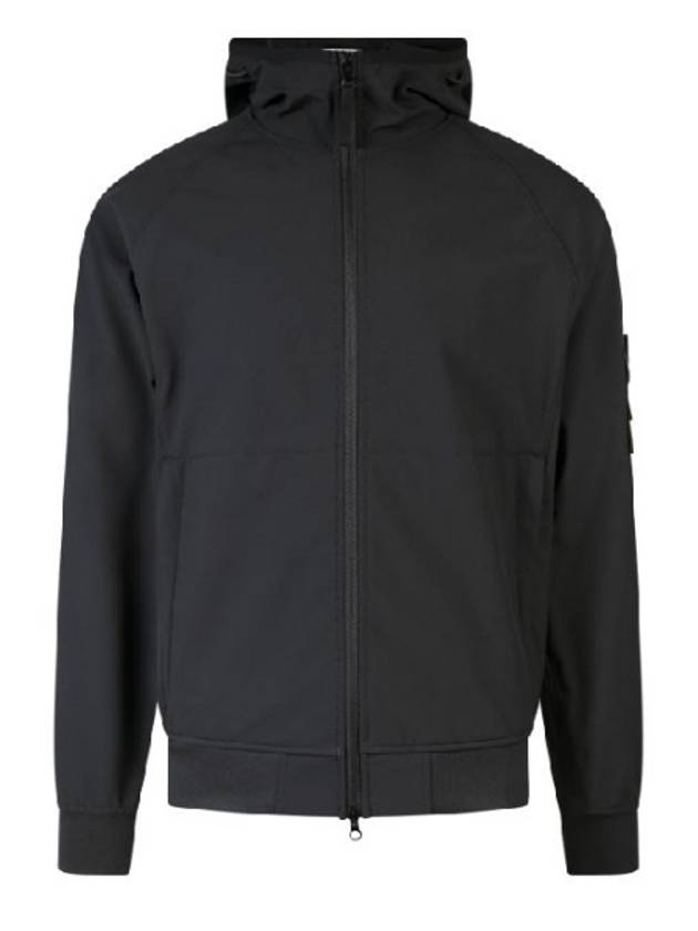 Soft Shell R Technology Nylon Hood Jacket Black - STONE ISLAND - BALAAN 2